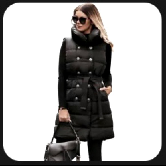 Jackets & Blazers - Vest coat sleeveless puffer